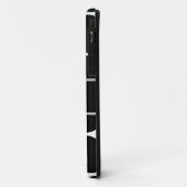 MONOGRAMM-INITIALEN-SCHWARZE TUPFEN Case-Mate iPhone HÜLLE (Hinten/Links)