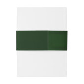 Monogramm-Initialen - Smaragd Einladungsbanderole (Rückseitenbeispiel)