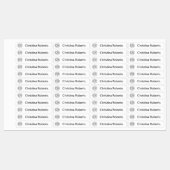 Monogramm-Initialen und Textil-Bekleidungsetikette Etiketten (Blatt)