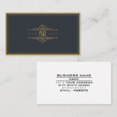 Monogramm-Initialen unterscheiden Persönliche Indi Visitenkarte (Vorne/Hinten)