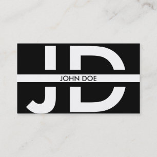 Monogramm-Initialen Visitenkarte