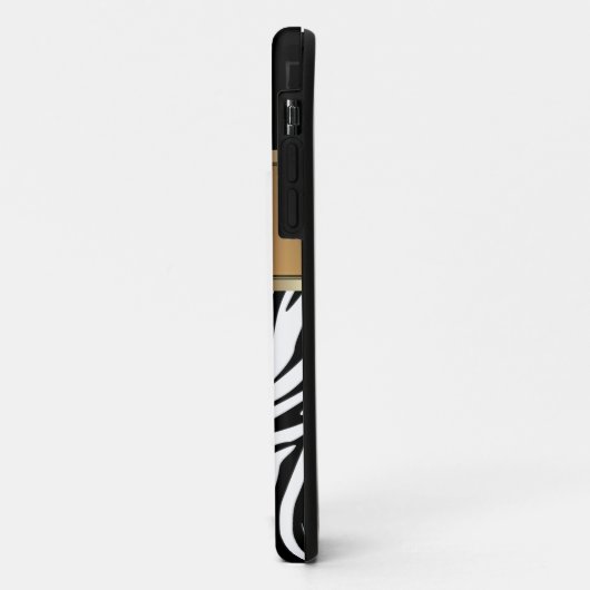 Monogramm iPhone FallZebra Case-Mate iPhone Hülle (Hinten/Links)