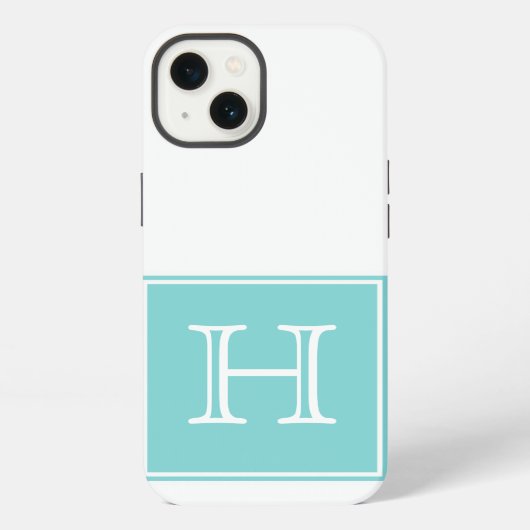 Monogramm iPhone Hülle (Rückseite)
