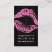 Monogramm "J" - MASKENBILDNER-VISITENKARTE Visitenkarte (Rückseite)