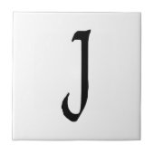Monogramm "J", Quill text Fliese (Vorderseite)