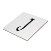 Monogramm "J", Quill text Fliese (Seite)