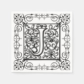 Monogramm J Serviette (Vorderseite)