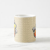 Monogramm J Sock Monkey Tasse (Mittel)