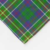 Monogramm-Jäger-Tartan Fleecedecke (Ecke)