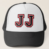 Monogramm "JJ " Truckerkappe (Vorderseite)