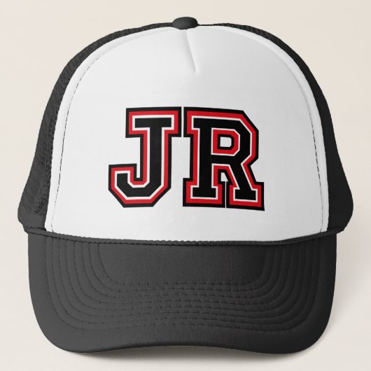 Monogramm "JR" Truckerkappe (Vorderseite)