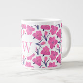 Monogramm Jumbo-Tasse (Vorderseite Rechts)