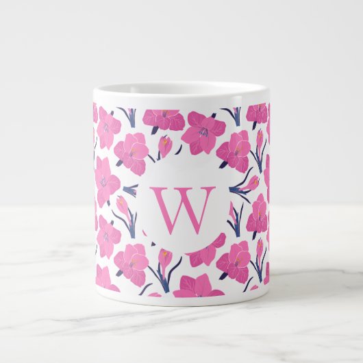Monogramm Jumbo-Tasse (Vorderseite)
