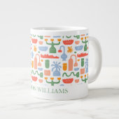 Monogramm Jumbo-Tasse (Vorderseite Rechts)