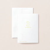 Monogramm-K-Folienkarte Folienkarte (Rückseite mit Umschlag)