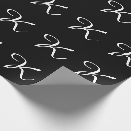 MONOGRAMM K GESCHENKPAPIER (Ecke)