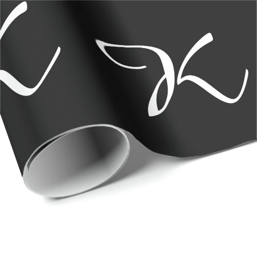 MONOGRAMM K GESCHENKPAPIER (Rolleneckpunkt)