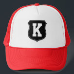 Monogramm K-Hut | Personalisierte Sporthöchstgrenz Truckerkappe<br><div class="desc">Monogramm N-Hut | Personalisierte Sportkappe. Machen Sie Ihre eigene Mütze für Jungs und Mädchen. Eine tolle Idee für unsere Sportteams wie Baseball und Softball. Personalisiertes Logo Emblem Schild mit mit Monogramm Initial für Frauen und in vielen Farben erhältlich.</div>