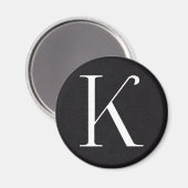 Monogramm K Magnet (Vorderseite/Rückseite)