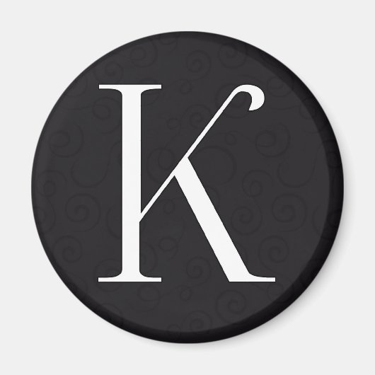 Monogramm K Magnet (Vorne)