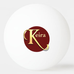 Monogramm K Name Personalisiert Tischtennisball