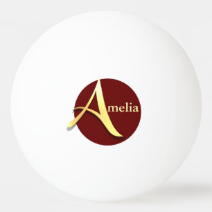 Monogramm K Name Personalisiert Tischtennisball