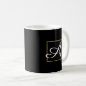 Monogramm-Kaffee oder Teecup Kaffeetasse (VorderseiteRechts)