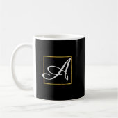 Monogramm-Kaffee oder Teecup Kaffeetasse (Links)