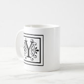 Monogramm-Kaffee-Tasse des Buchstabe-Y Kaffeetasse (Vorderseite Links)