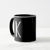 MONOGRAMM KAFFEE TASSE SCRIPT (Vorderseite Links)