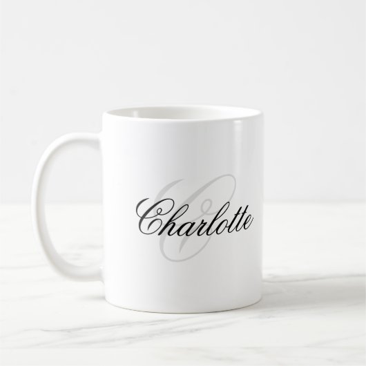 Monogramm Kaffeetasse (Links)
