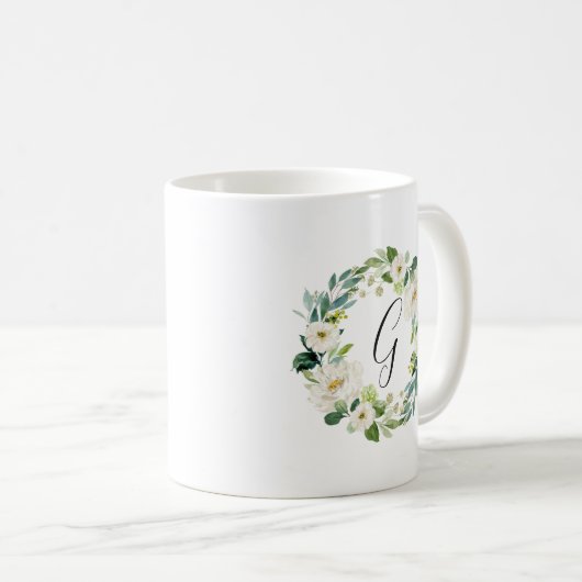 Monogramm Kaffeetasse (VorderseiteRechts)
