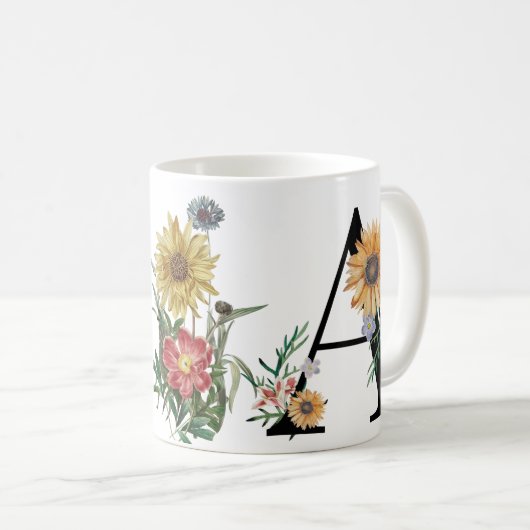 Monogramm Kaffeetasse (VorderseiteRechts)