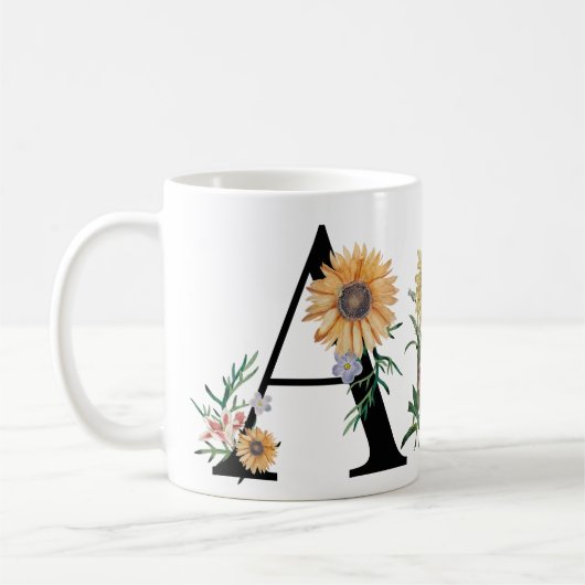 Monogramm Kaffeetasse (Links)