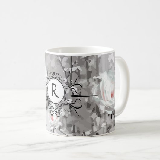 Monogramm Kaffeetasse (VorderseiteRechts)