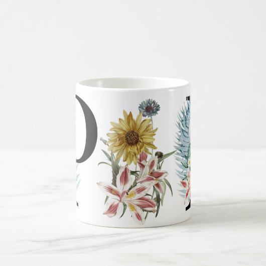 Monogramm Kaffeetasse (Mittel)