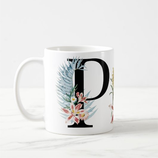 Monogramm Kaffeetasse (Links)