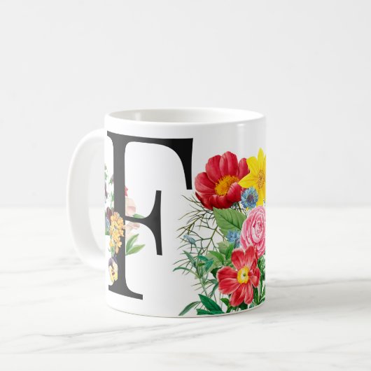 Monogramm Kaffeetasse (Vorderseite Links)