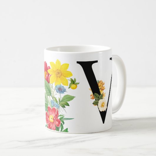 Monogramm Kaffeetasse (VorderseiteRechts)