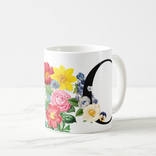 Monogramm Kaffeetasse (VorderseiteRechts)