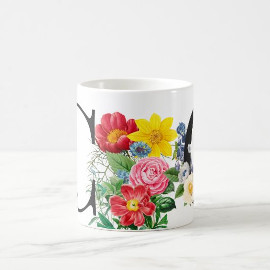 Monogramm Kaffeetasse (Mittel)