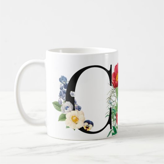 Monogramm Kaffeetasse (Links)
