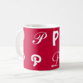 Monogramm Kaffeetasse (Vorderseite Links)