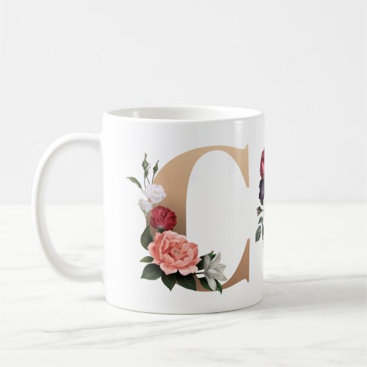 Monogramm Kaffeetasse (Links)