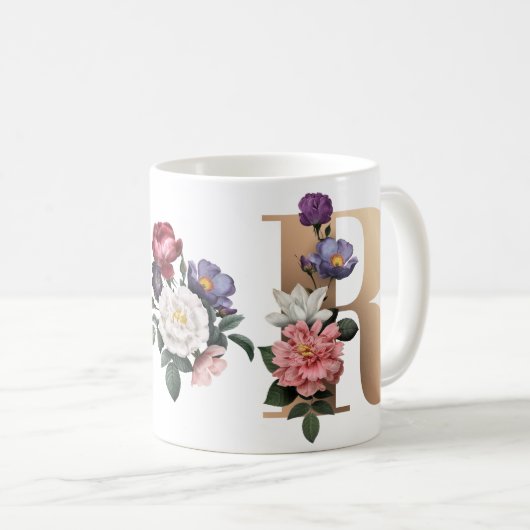 Monogramm Kaffeetasse (VorderseiteRechts)