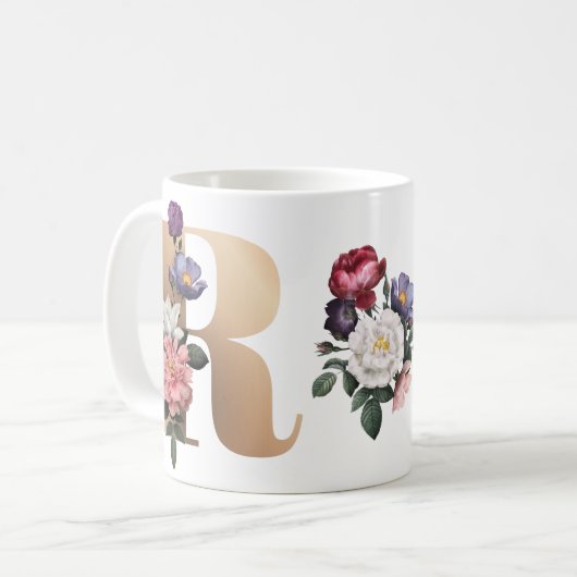 Monogramm Kaffeetasse (Vorderseite Links)