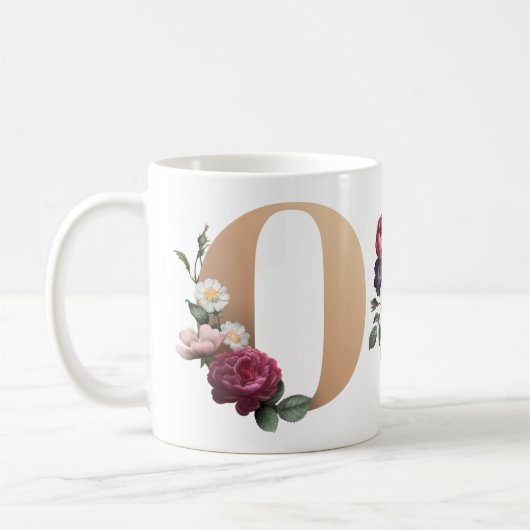 Monogramm Kaffeetasse (Links)