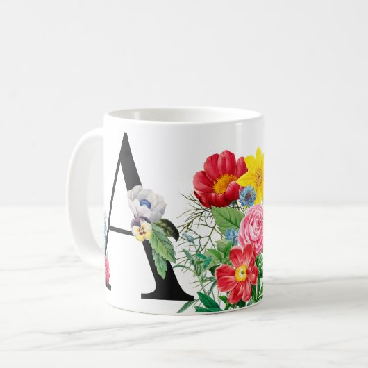 Monogramm Kaffeetasse (Vorderseite Links)