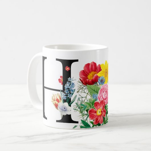 Monogramm Kaffeetasse (Vorderseite Links)