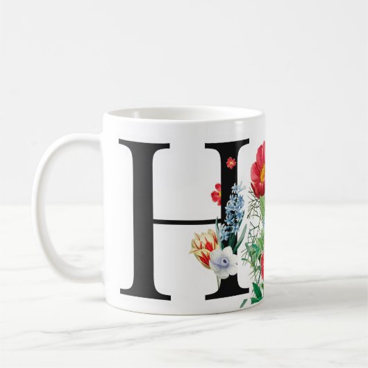 Monogramm Kaffeetasse (Links)